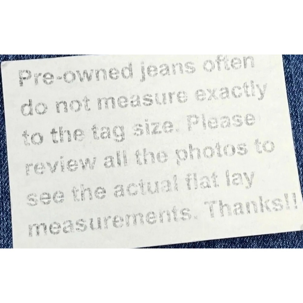 Free People Jeans Womens Tag 26 Measured SEE PHOTO Turquoise Blue‎ Stretch Denim - Picture 8 of 8